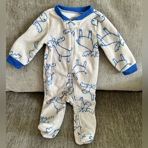 Like New 9m Cozy Fleece Footie Pajamas